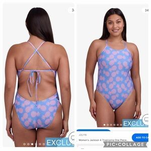 JOLYN Women's Jackson 4 tie back one piece Tropicpina size 32 - New